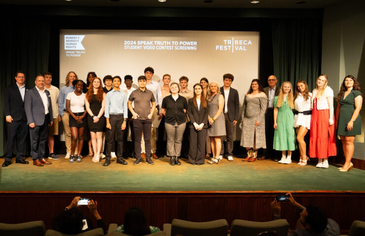 group photo at Tribeca Film Festival